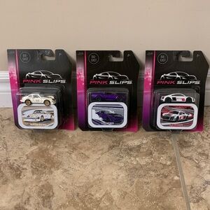 Pink Slips Die-Cast Car Collection - White, Purple, Red
